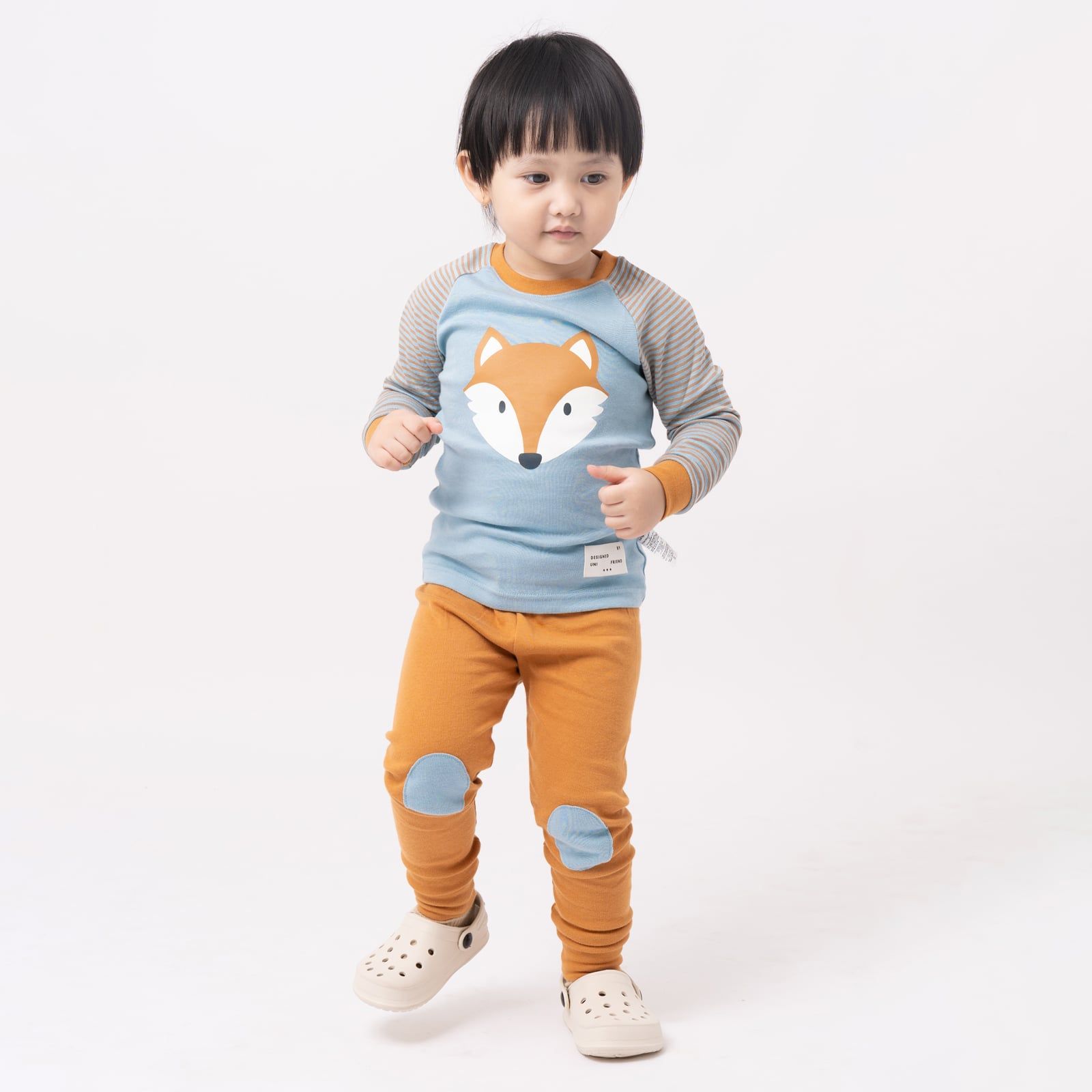 Bộ đồ dài dáng ôm cotton mịn bé gái và bé trai U1148