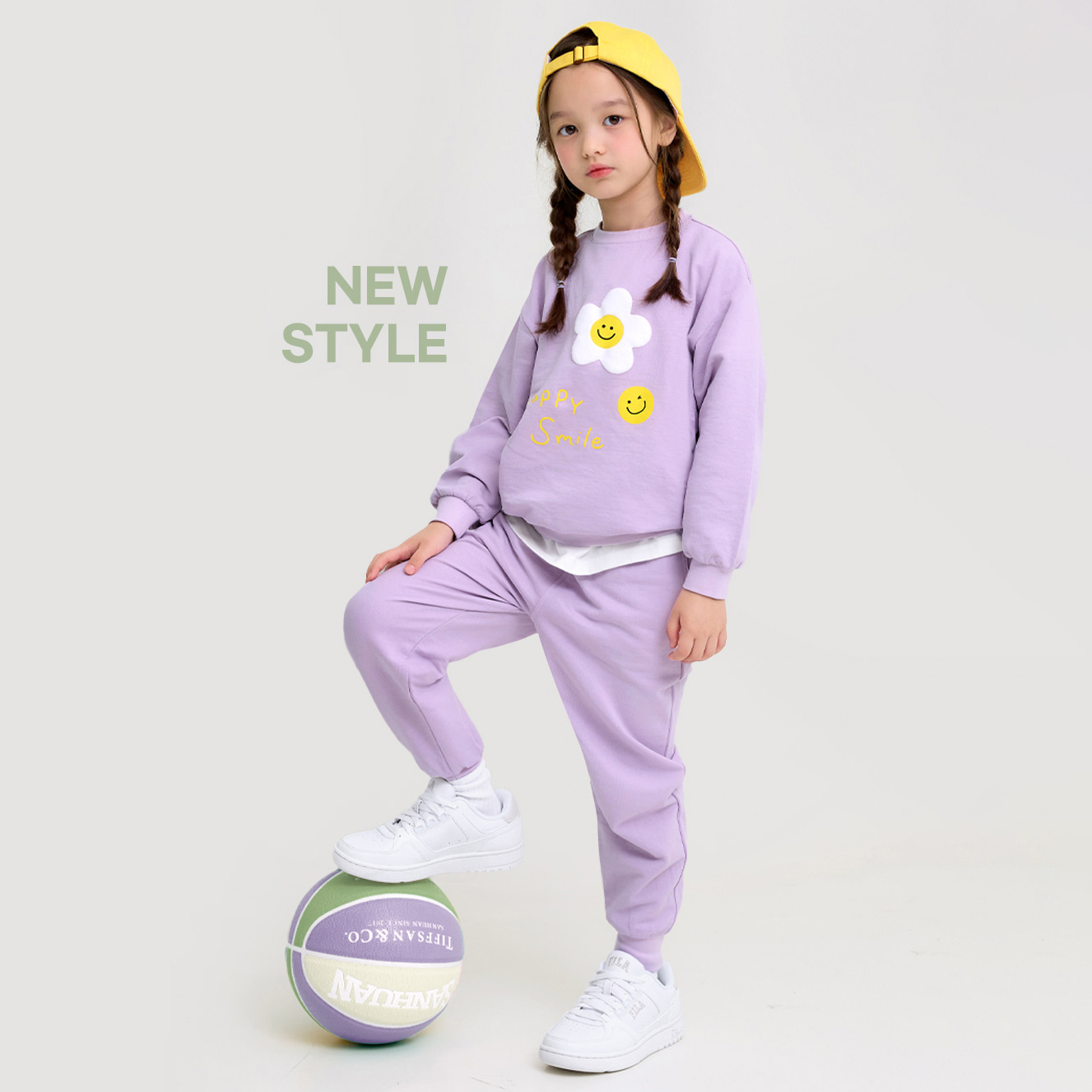 Bộ đồ dài dáng rộng cotton mịn bé gái U1218