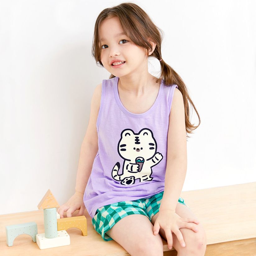 Bộ đồ ba lỗ cotton mịn bé trai và bé gái U4053