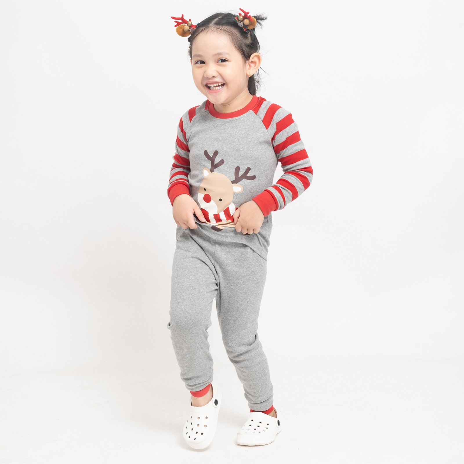 Bộ đồ dài dáng ôm cotton mịn bé trai và bé gái U1208