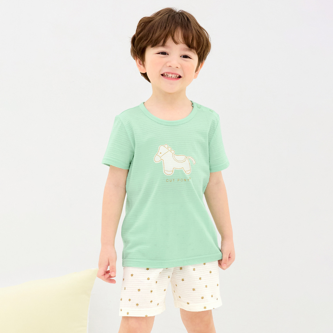 Bộ đồ ngắn cotton giấy bé trai và bé gái U3207