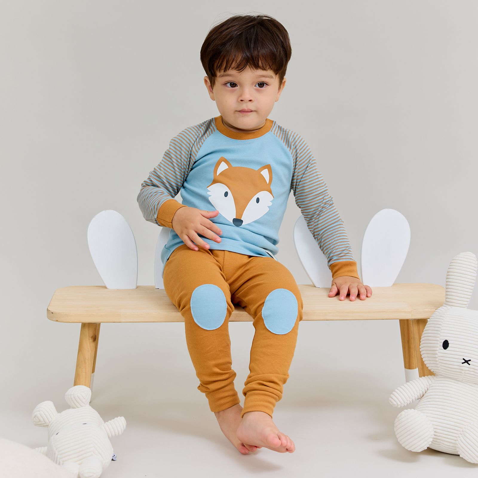 Bộ đồ dài dáng ôm cotton mịn bé gái và bé trai U1148