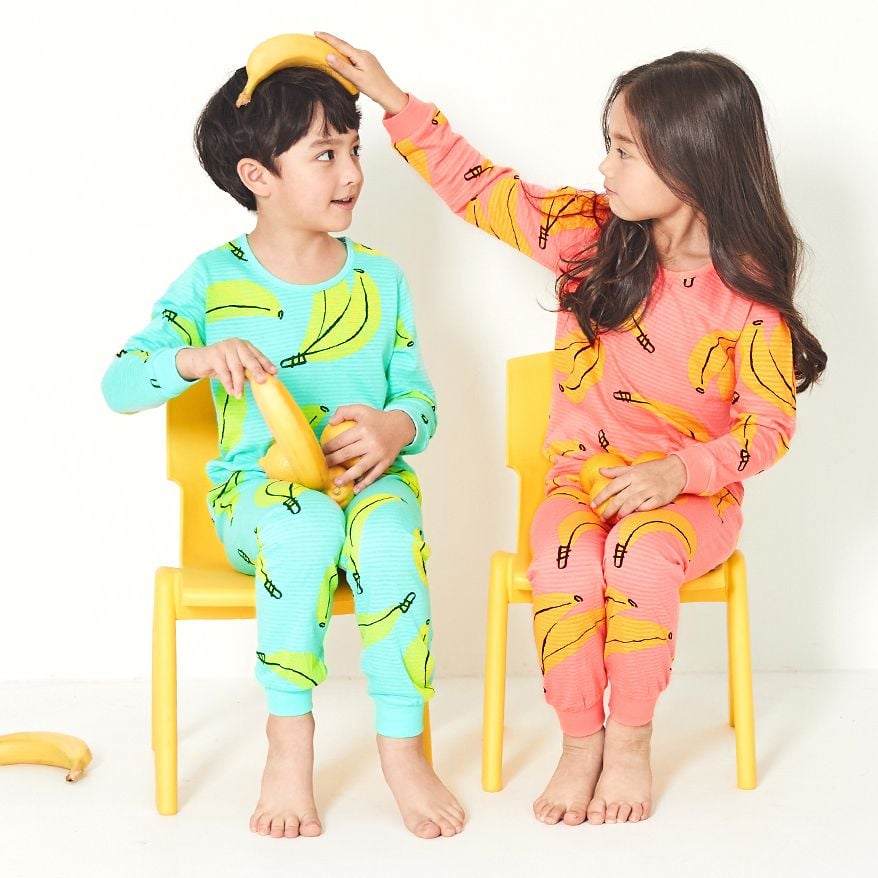Bộ đồ dài cotton giấy bé gái U1175