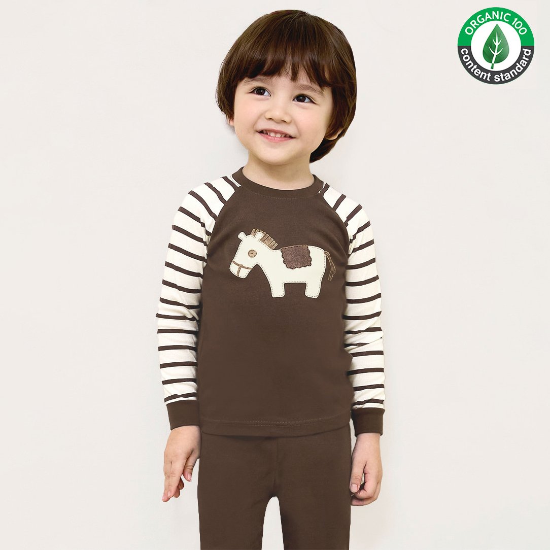 Bộ đồ dài dáng ôm cotton mịn bé trai và bé gái U1215