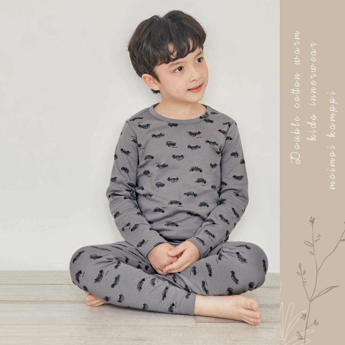 [Lẻ size] Bộ đồ dài tay cotton cho bé trai và bé gái lẻ size U8008