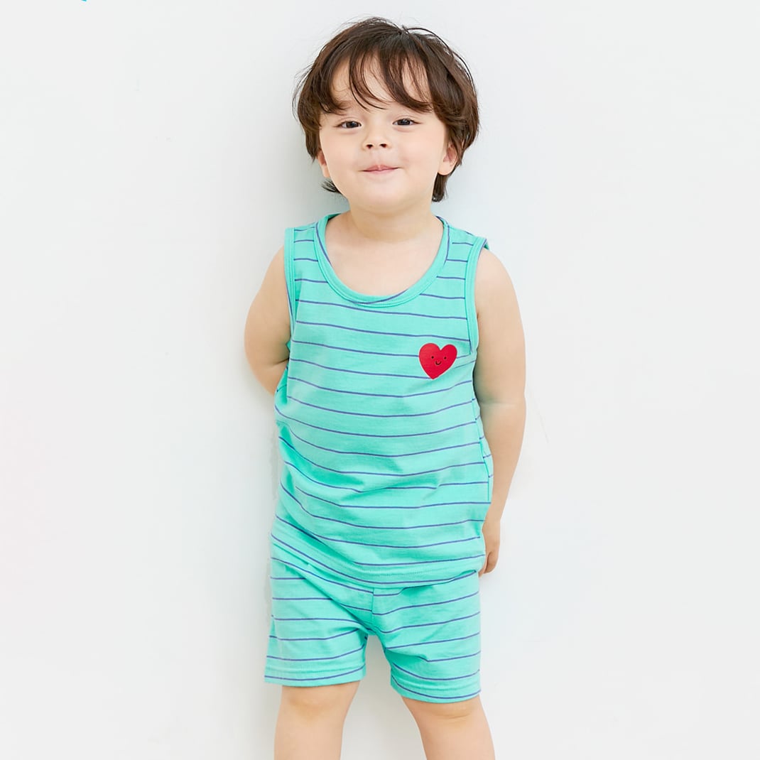 Bộ đồ ba lỗ cotton mịn bé trai và bé gái U4055