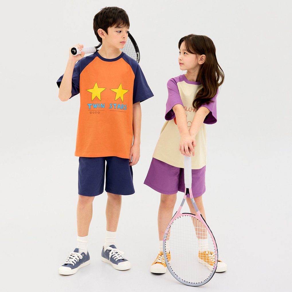 Bộ đồ ngắn cotton mịn bé gái U3189