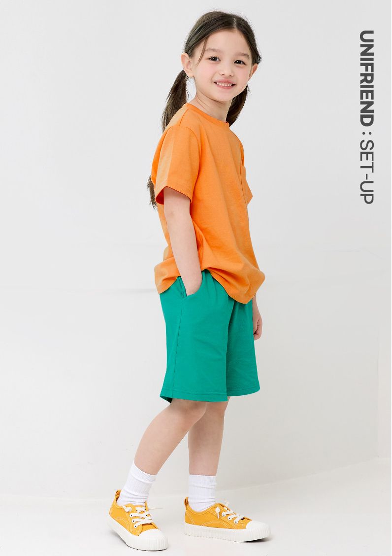 Bộ đồ ngắn cotton mịn bé trai và bé gái U3138