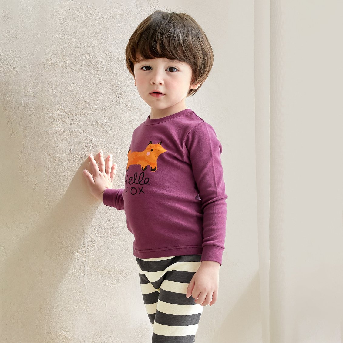 Bộ đồ dài dáng ôm cotton mịn bé trai và bé gái U1204