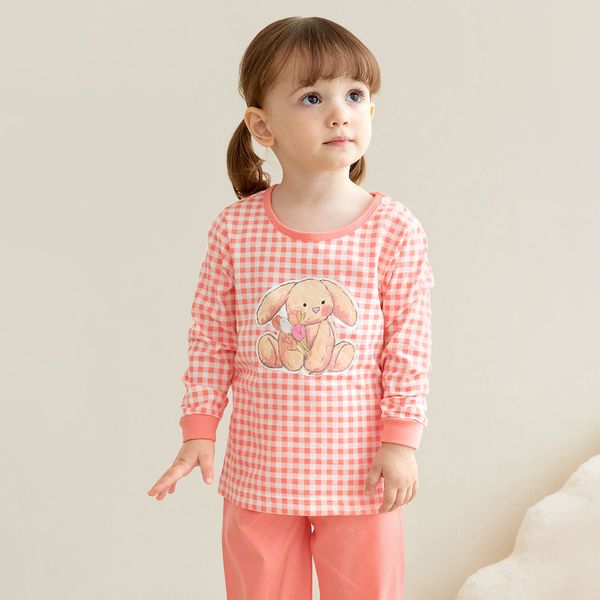 Bộ đồ dài dáng rộng cotton mịn bé gái U1187