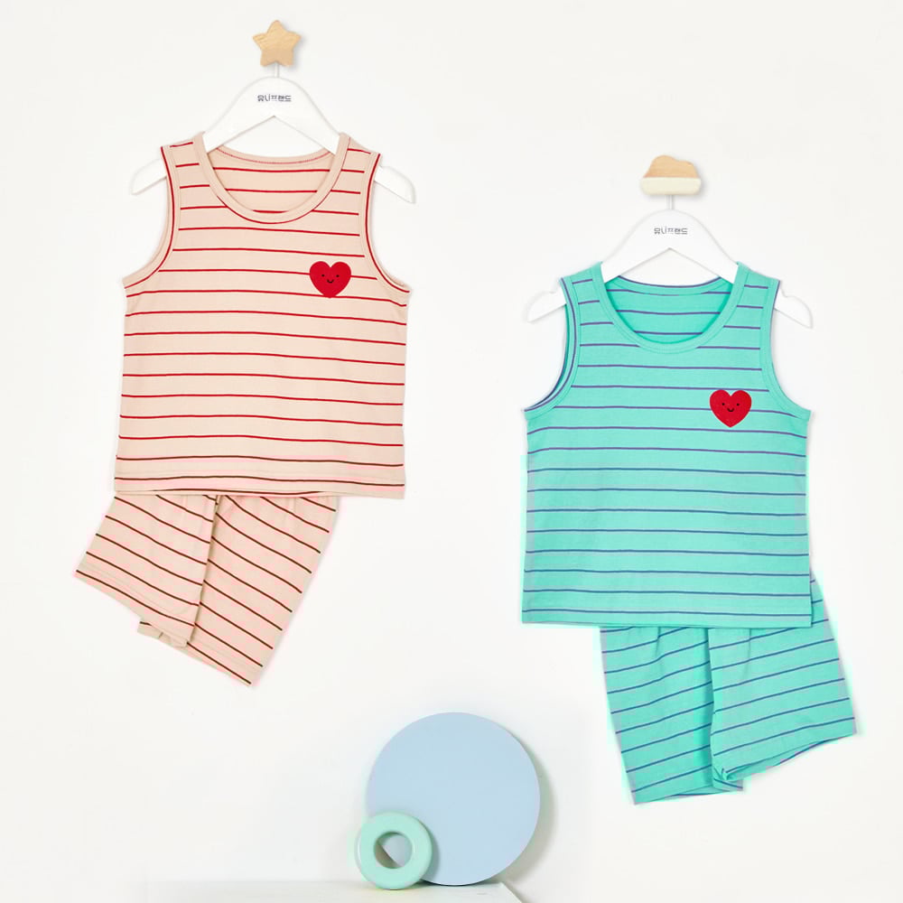 Bộ đồ ba lỗ cotton mịn bé trai và bé gái U4055