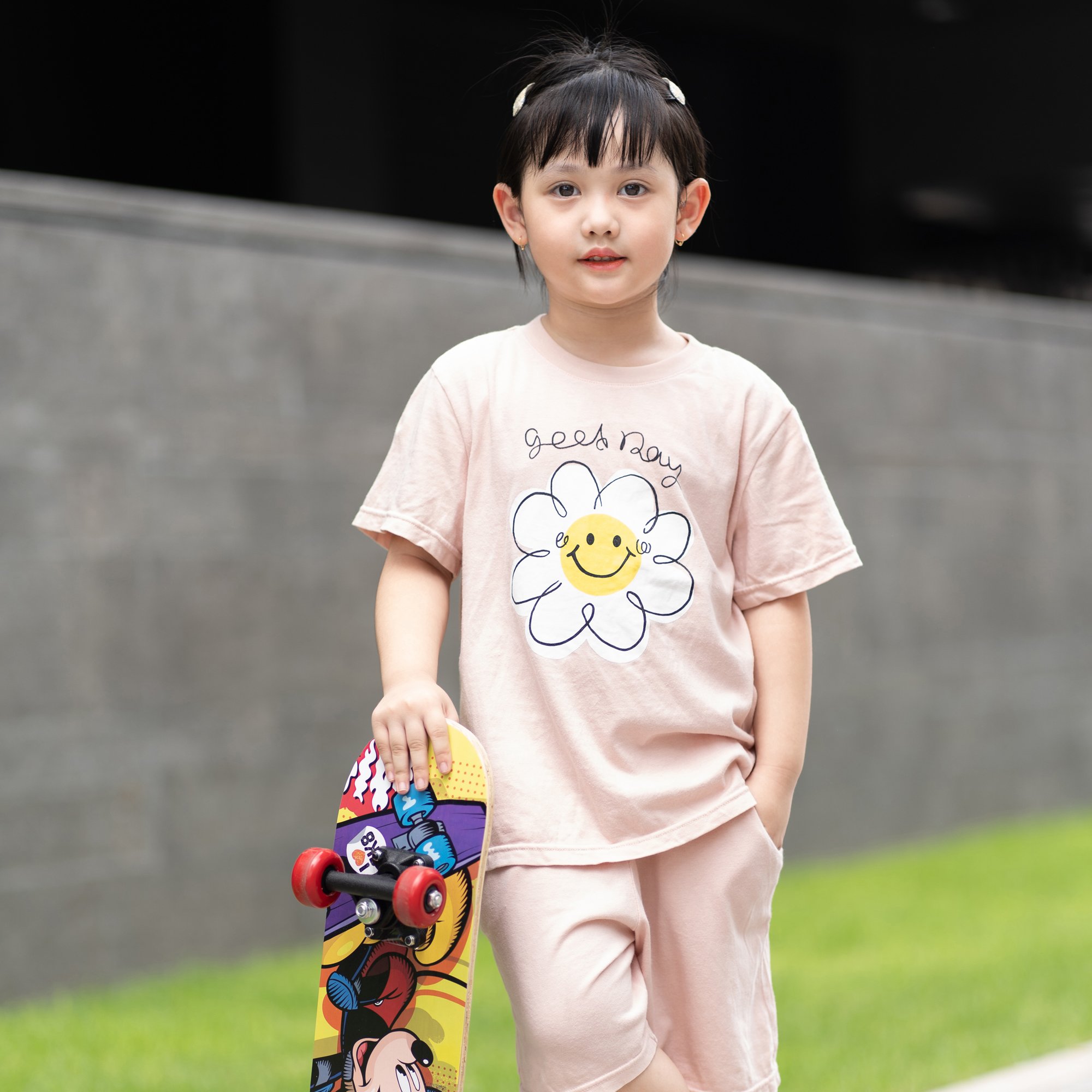 Bộ đồ ngắn cotton mịn bé gái U3131