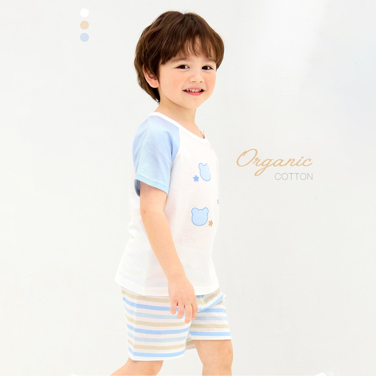 Bộ đồ ngắn cotton mịn bé trai và bé gái U3210