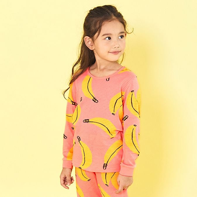 Bộ đồ dài cotton giấy bé gái U1175