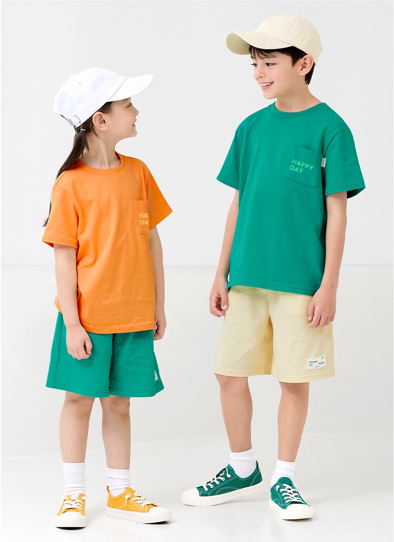 Bộ đồ ngắn cotton mịn bé trai và bé gái U3138