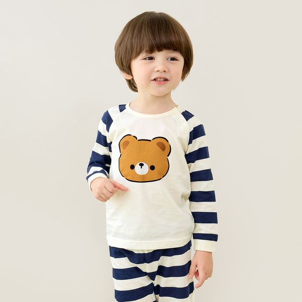 Bộ đồ dài dáng rộng cotton mịn bé gái và bé trai U1188