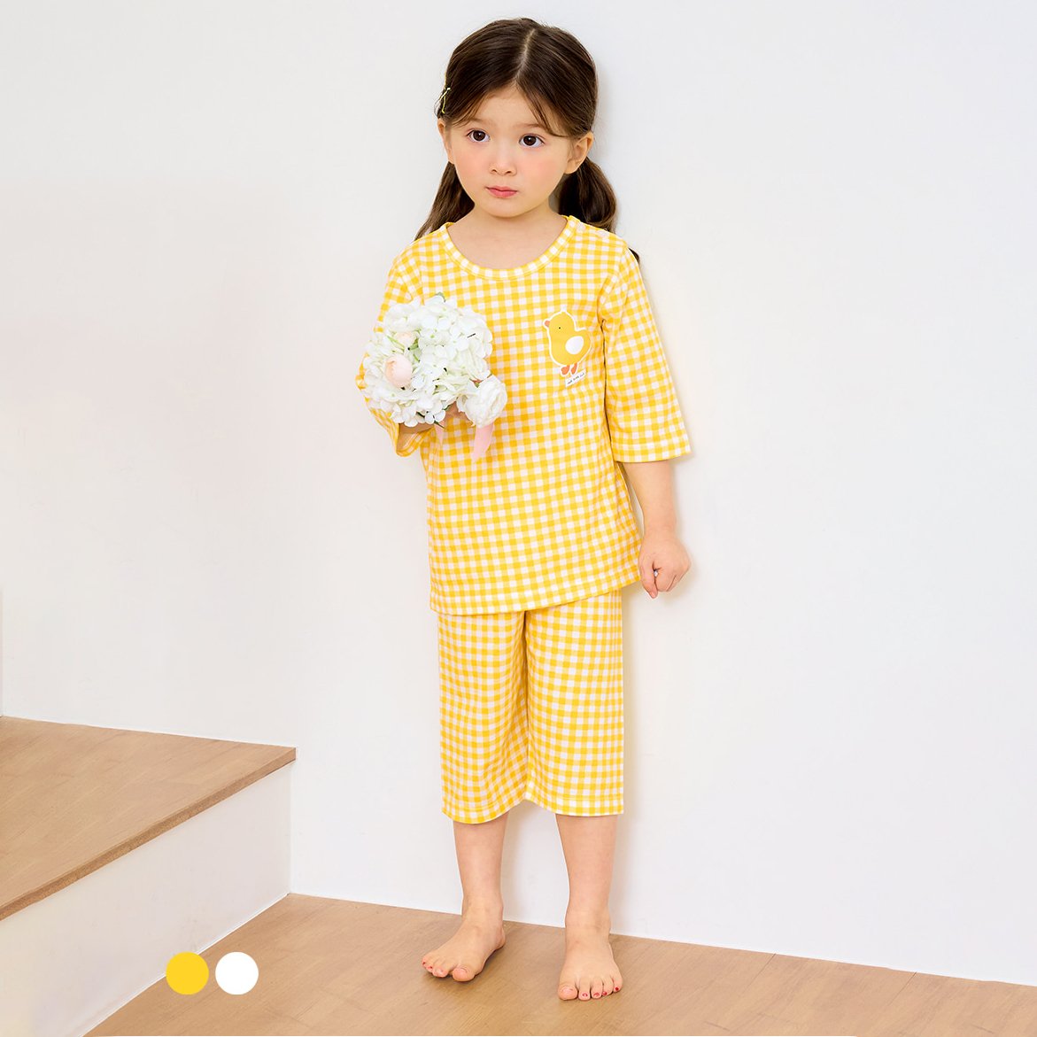 Bộ đồ lửng cotton mịn bé bé gái U2135