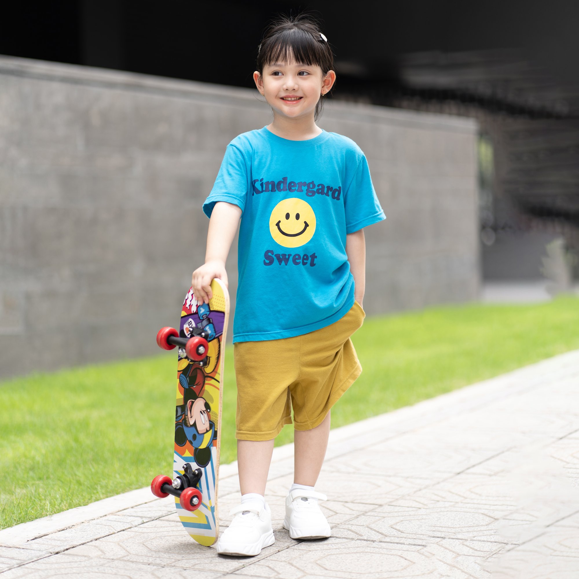 Bộ đồ ngắn cotton mịn bé trai và bé gái U3135