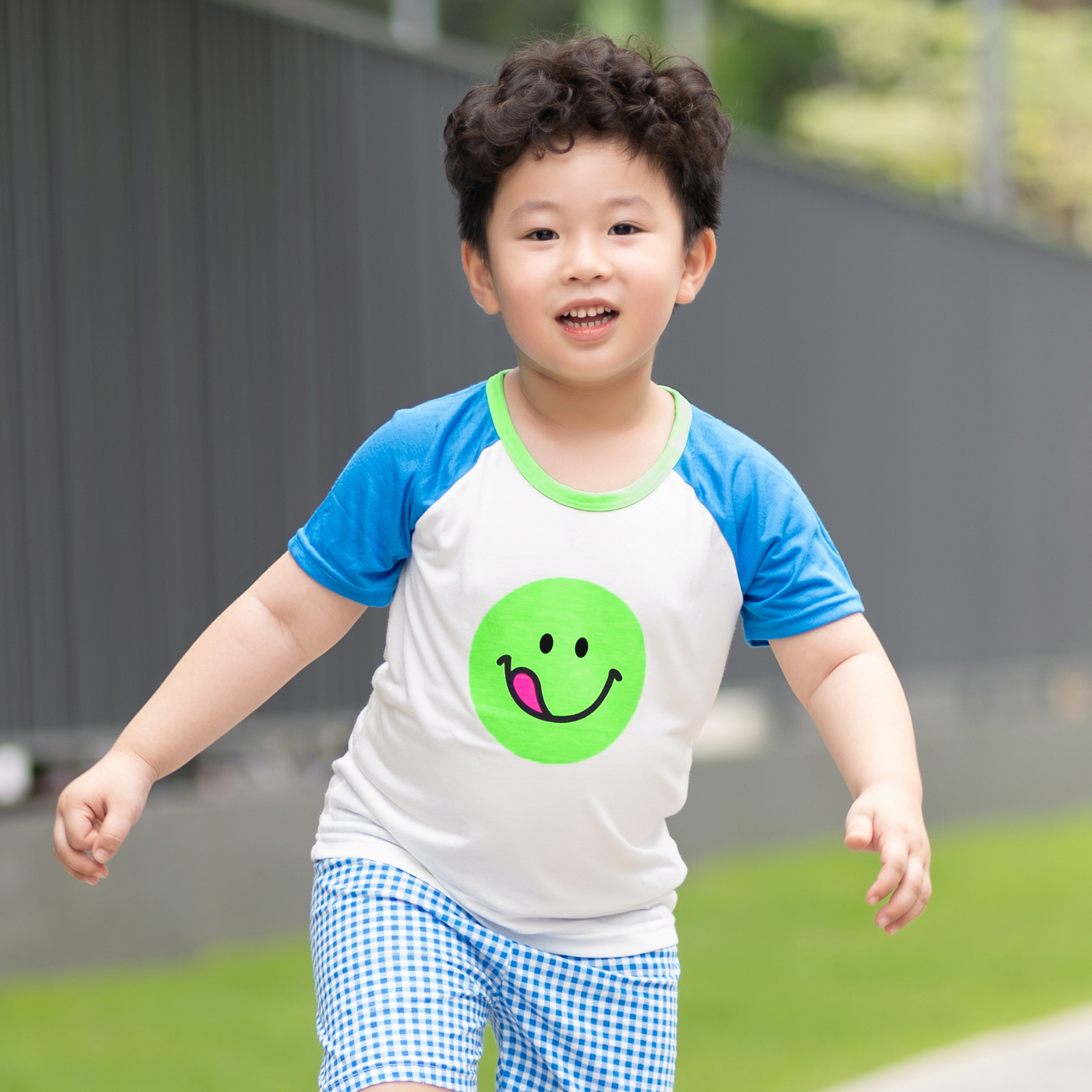 Bộ đồ ngắn Cool Feel mịn mỏng mát bé trai và bé gái U3169