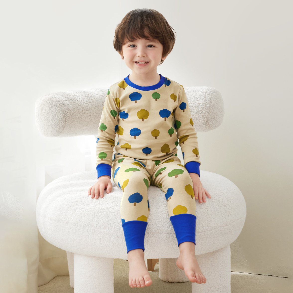 Bộ đồ dài dáng ôm cotton mịn bé trai và bé gái U1210