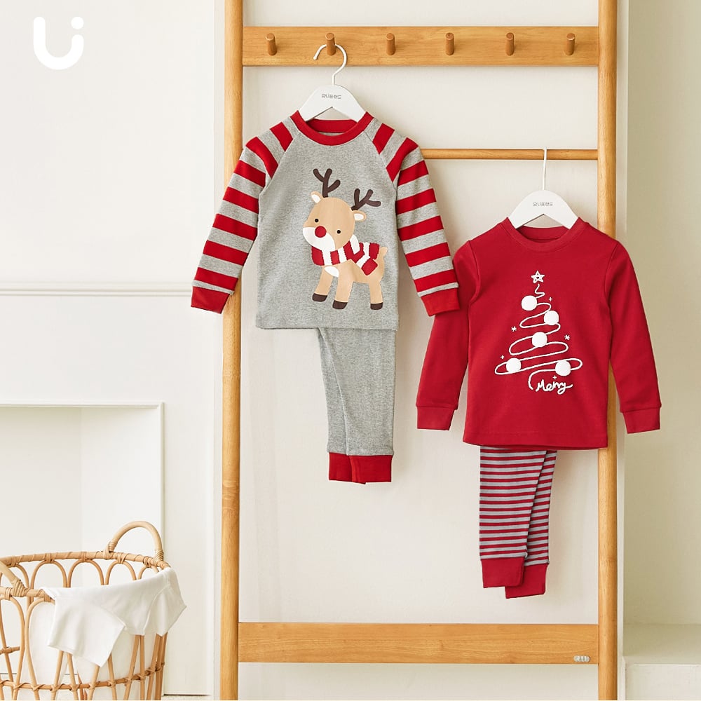 Bộ đồ dài dáng ôm cotton mịn bé trai và bé gái U1208