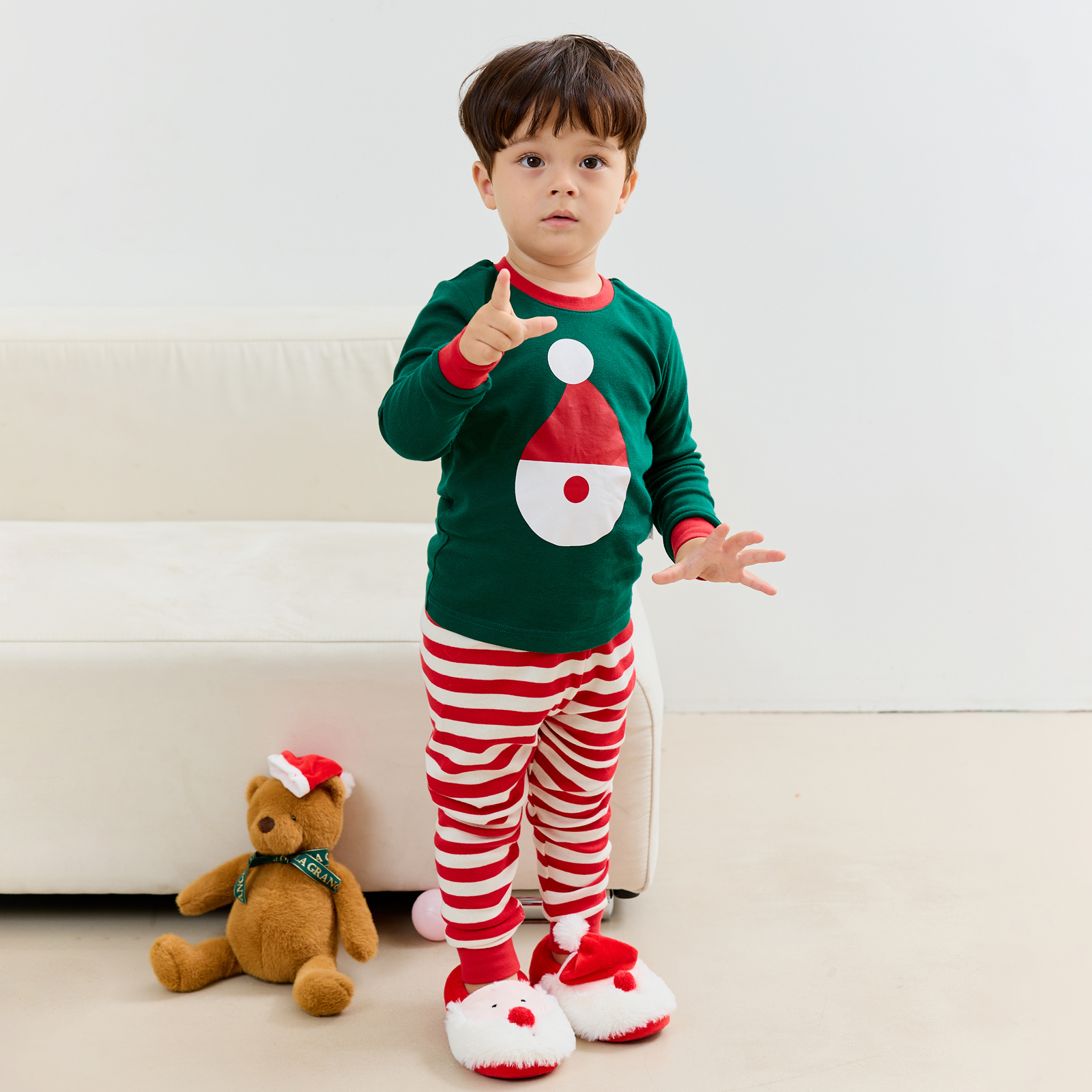 Bộ đồ dài dáng ôm cotton mịn bé trai và bé gái U1158