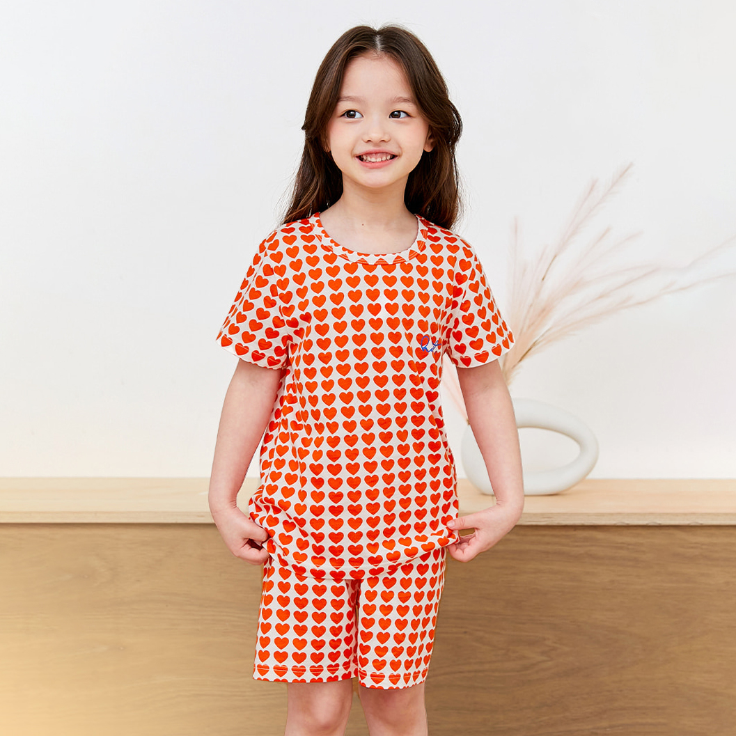 Bộ đồ ngắn cotton mịn bé gái U3124