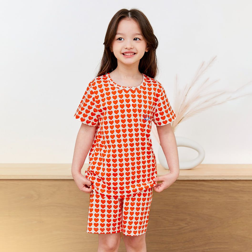 Bộ đồ ngắn cotton mịn bé gái U3124