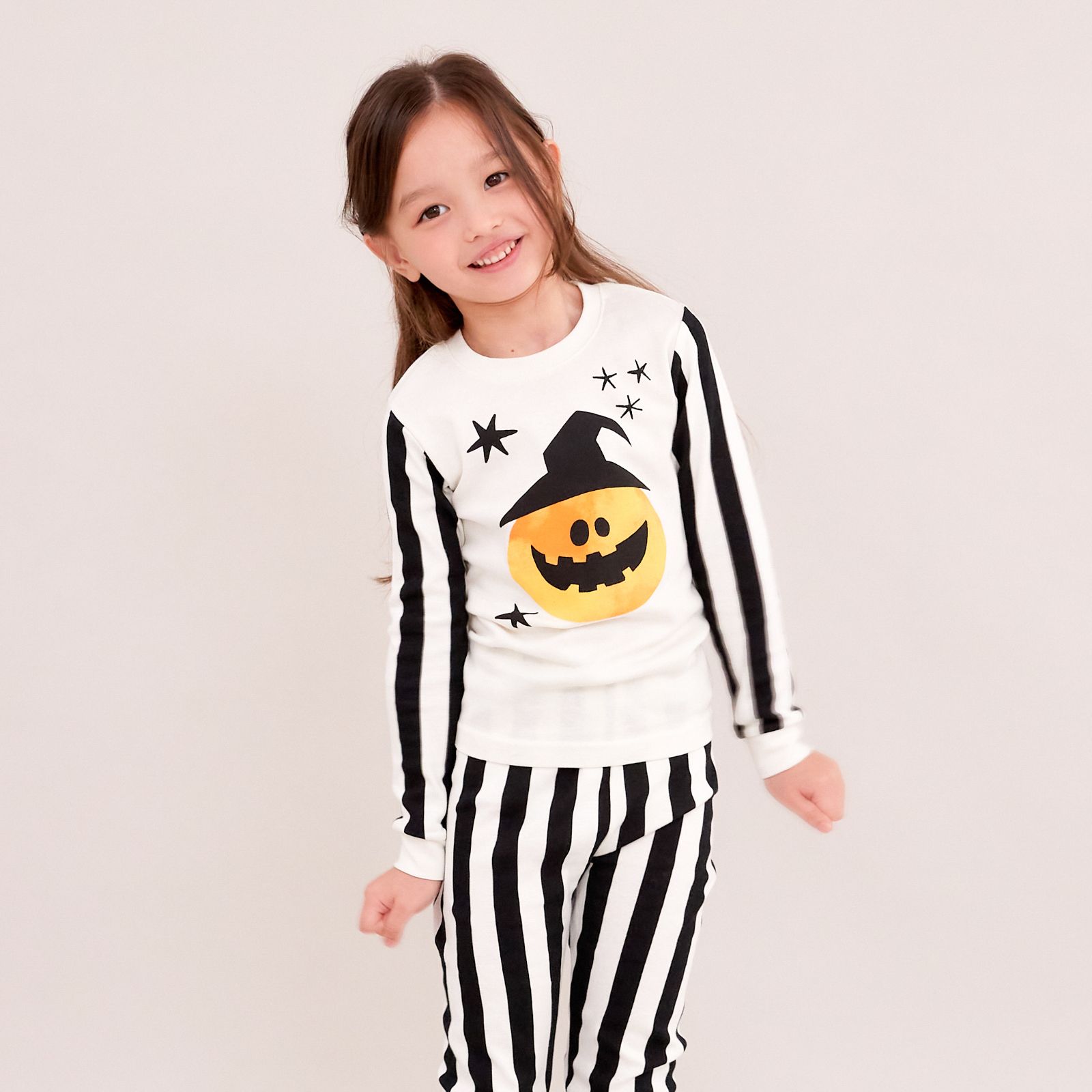 Bộ đồ dài Halloween dáng ôm cotton mịn bé trai và bé gái U1156