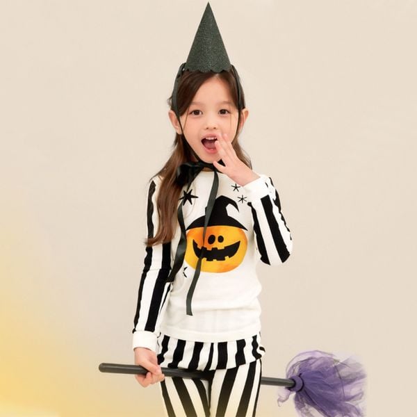 Bộ đồ dài Halloween dáng ôm cotton mịn bé trai và bé gái U1156