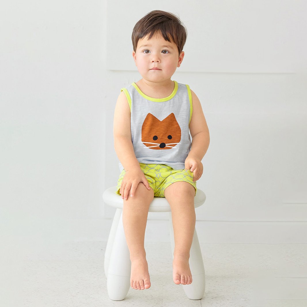 Bộ đồ ba lỗ cotton mịn bé trai và bé gái U4072