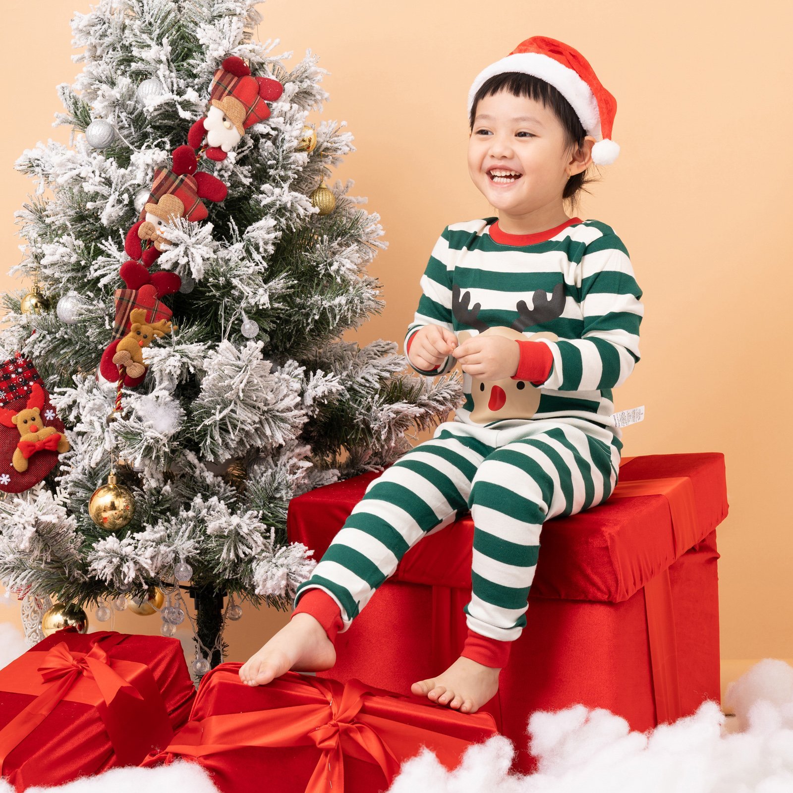 [Lẻ size] Bộ đồ dài tay cotton cho bé trai và bé gái lẻ size U8008