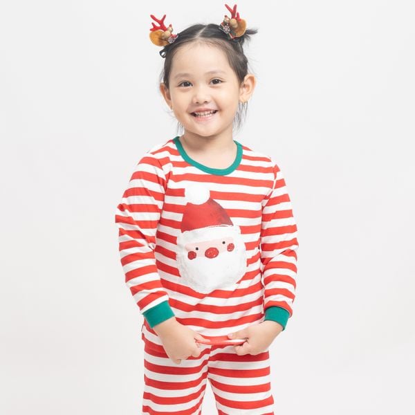 Bộ đồ dài dáng rộng cotton mịn bé trai và bé gái U1097