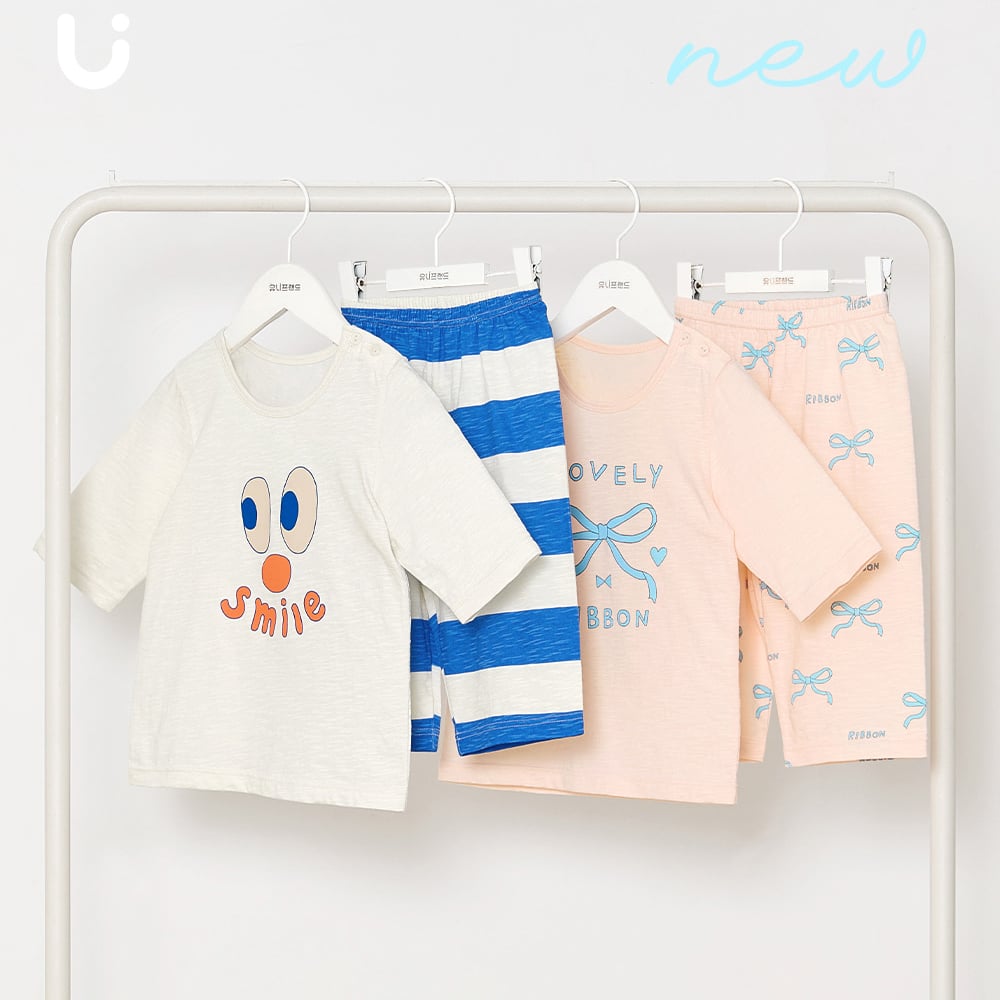 Bộ đồ lửng cotton mịn bé gái U2137