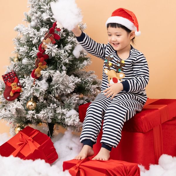 Bộ đồ dài trần bông 3 lớp cho bé trai và bé gái U1167