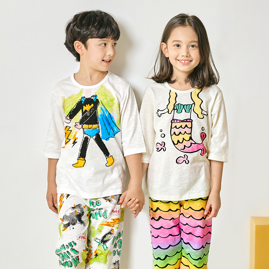 Bộ đồ lửng cotton mịn bé gái U2142