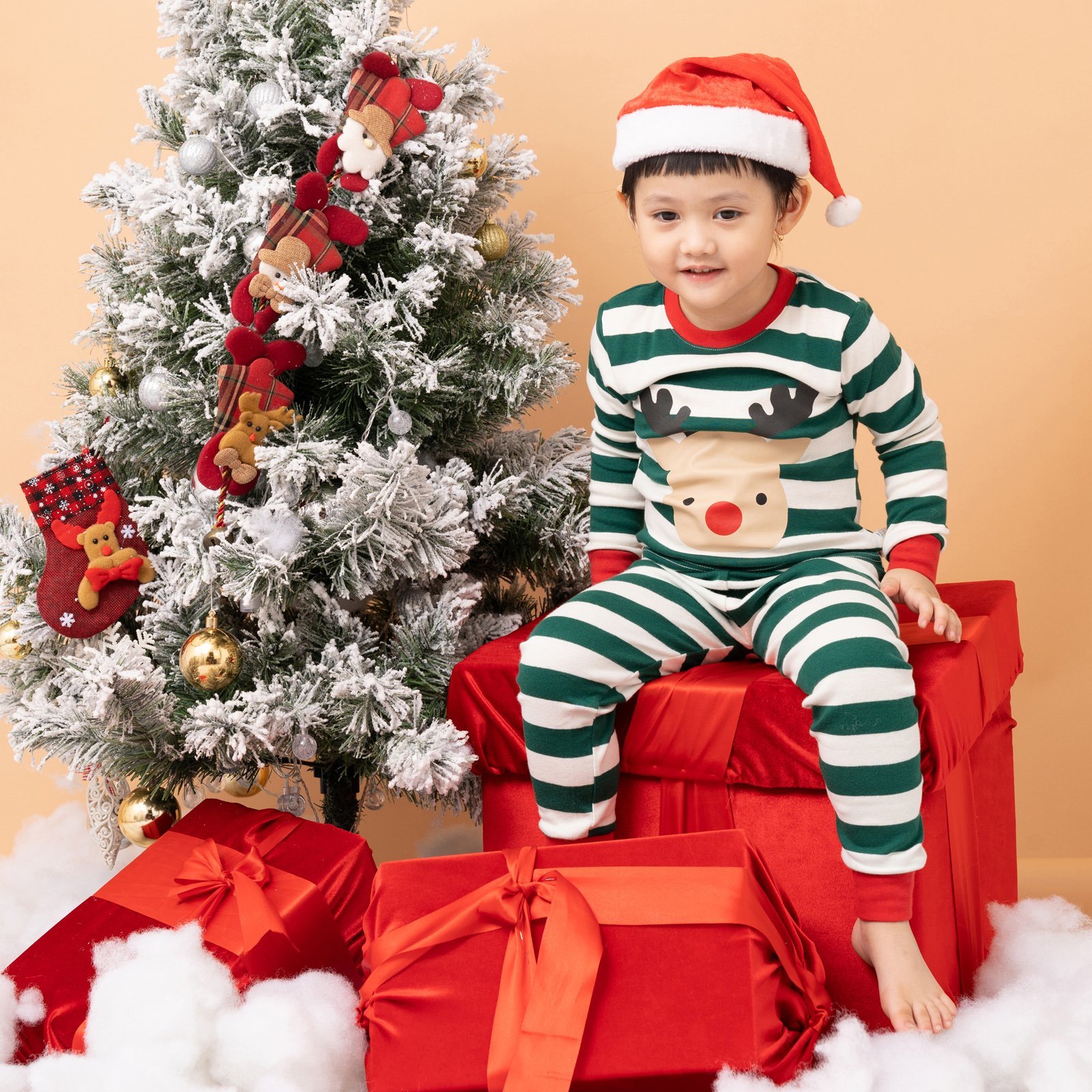 [Lẻ size] Bộ đồ dài tay cotton cho bé trai và bé gái lẻ size U8008