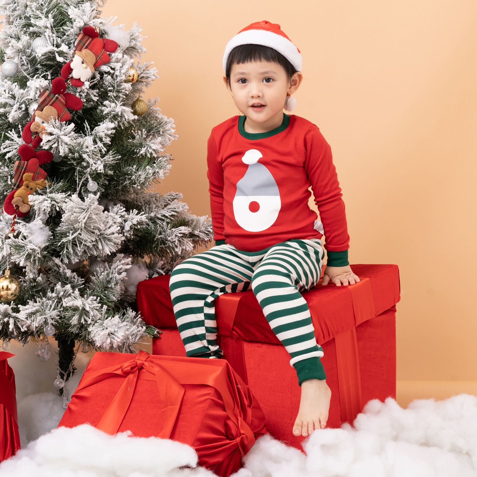 Bộ đồ dài dáng ôm cotton mịn bé trai và bé gái U1173