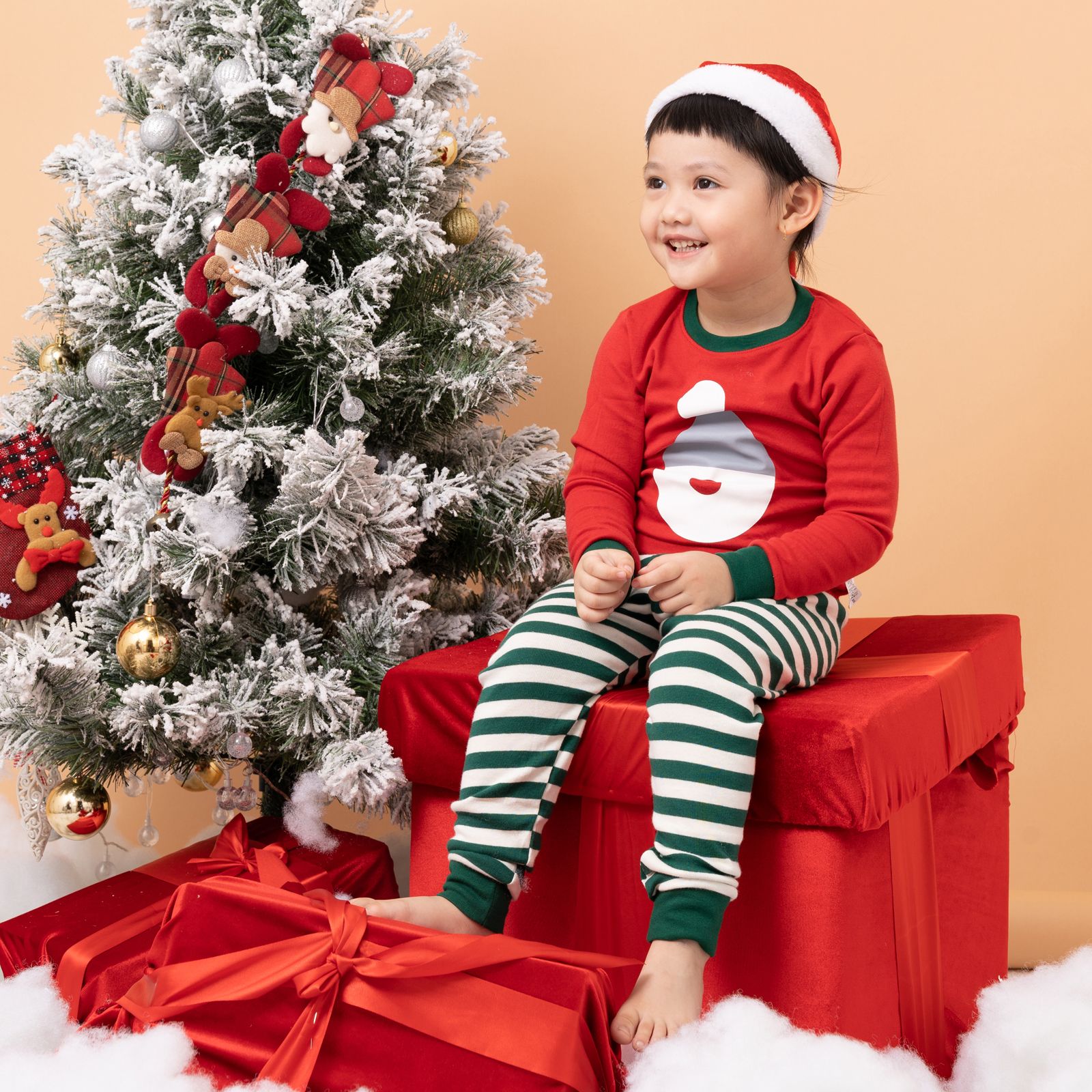 Bộ đồ dài dáng ôm cotton mịn bé trai và bé gái U1173