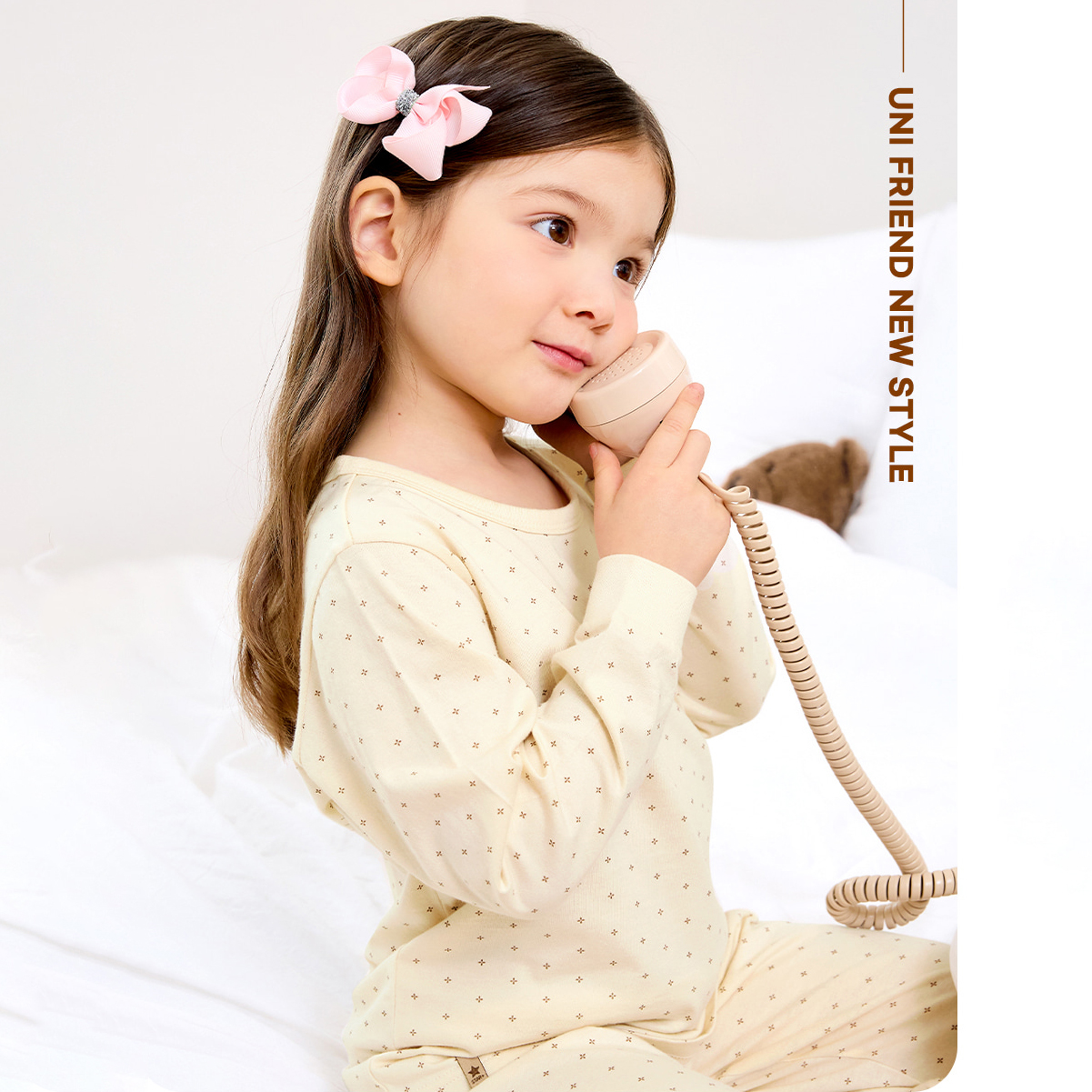 Bộ đồ dài cotton mịn bé gái U1243
