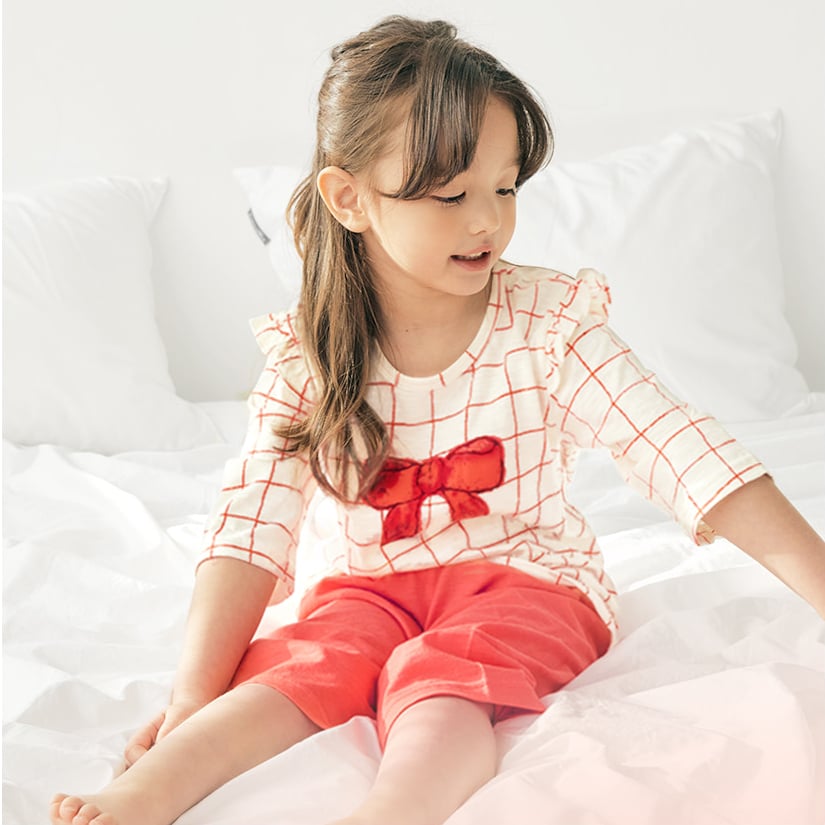 Bộ đồ lửng cotton mịn bé gái U2070