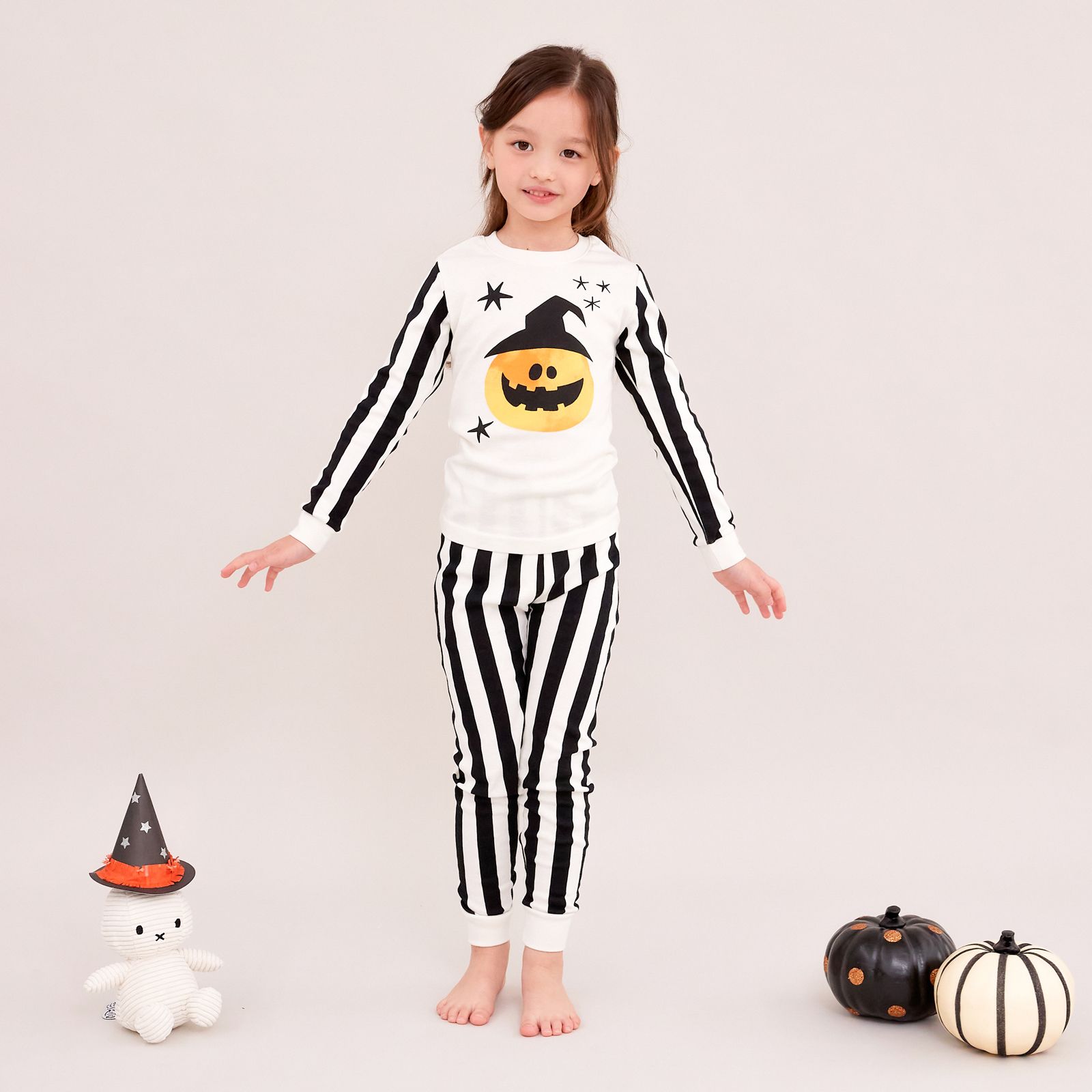 Bộ đồ dài Halloween dáng ôm cotton mịn bé trai và bé gái U1156