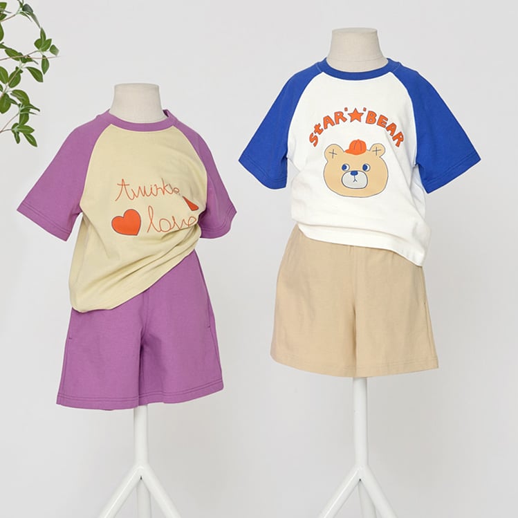 Bộ đồ ngắn cotton mịn bé gái U3189