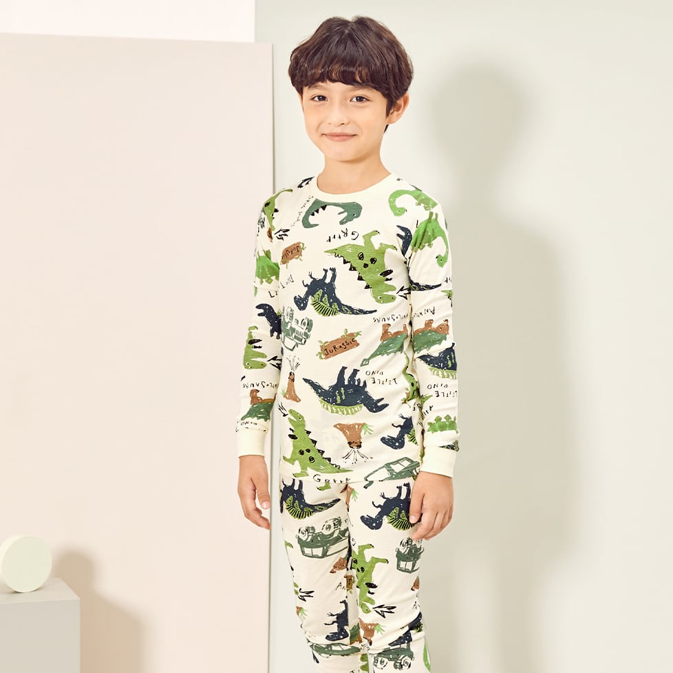 Bộ đồ dài dáng ôm cotton mịn bé trai U1019