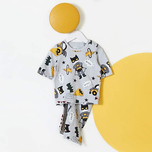 Bộ đồ lửng cotton giấy bé trai U2140