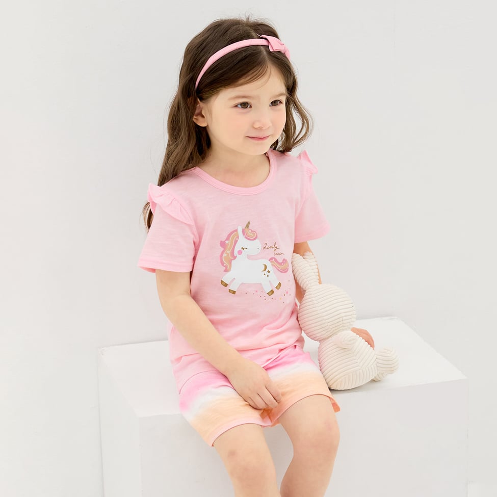Bộ đồ ngắn cotton mịn bé gái U3199