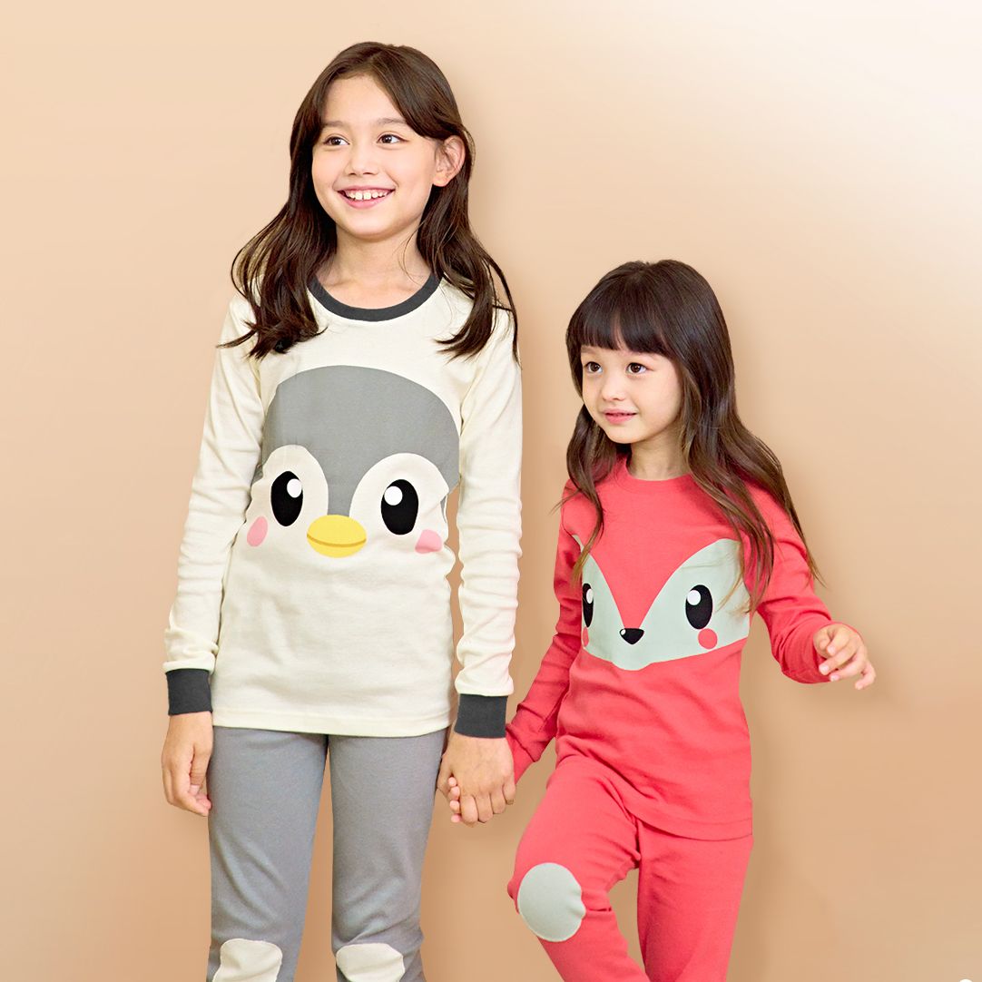 Bộ đồ dài dáng ôm cotton mịn bé gái U1087