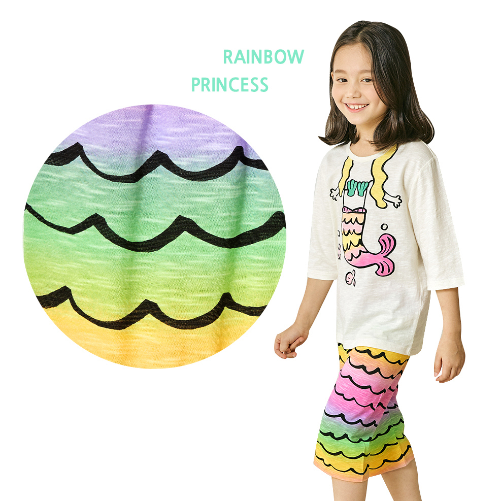 Bộ đồ lửng cotton mịn bé gái U2142