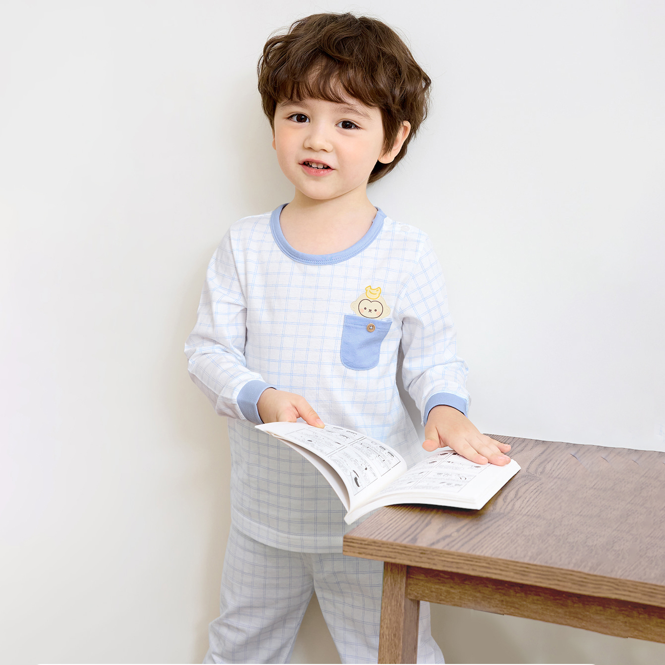 Bộ đồ dài cotton mịn bé trai U1237