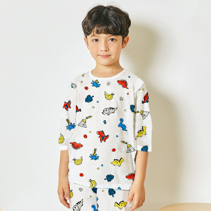 Bộ đồ lửng cotton giấy bé trai U2036